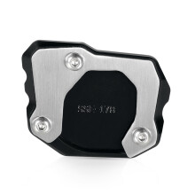 (Black) Motorcycle F700 GS Foot Side Stand Enlarger Plate Kickstand Enlarge Extension
