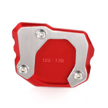(Red) Motorcycle F700 GS Foot Side Stand Enlarger Plate Kickstand Enlarge Extension