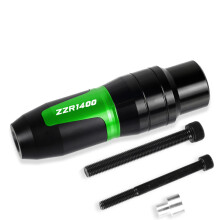 (A Green) Motorcycle Aluminum Crash Pads Exhaust Sliders Crash Protector For Kawasaki