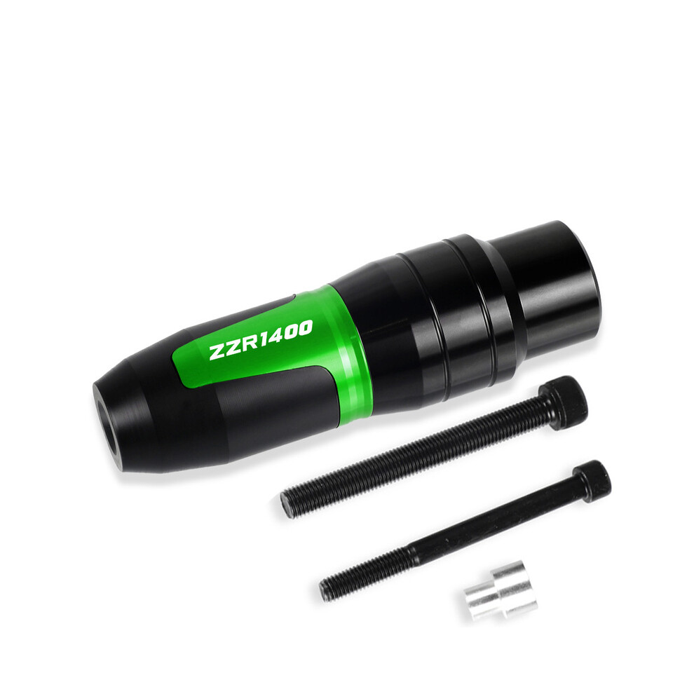 (A ) Motorcycle Aluminum Crash Pads Exhaust Sliders Crash Protector For Kawasaki Green 882619873554