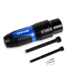 (A Blue) Motorcycle Aluminum Crash Pads Exhaust Sliders Crash Protector For Kawasaki