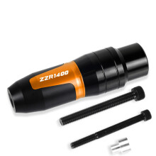 (A Orange) Motorcycle Aluminum Crash Pads Exhaust Sliders Crash Protector For Kawasaki