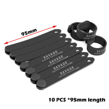 (Set B Black) Fixing Tension Strap Silicone Bandage Universal Motorcycle Accessories