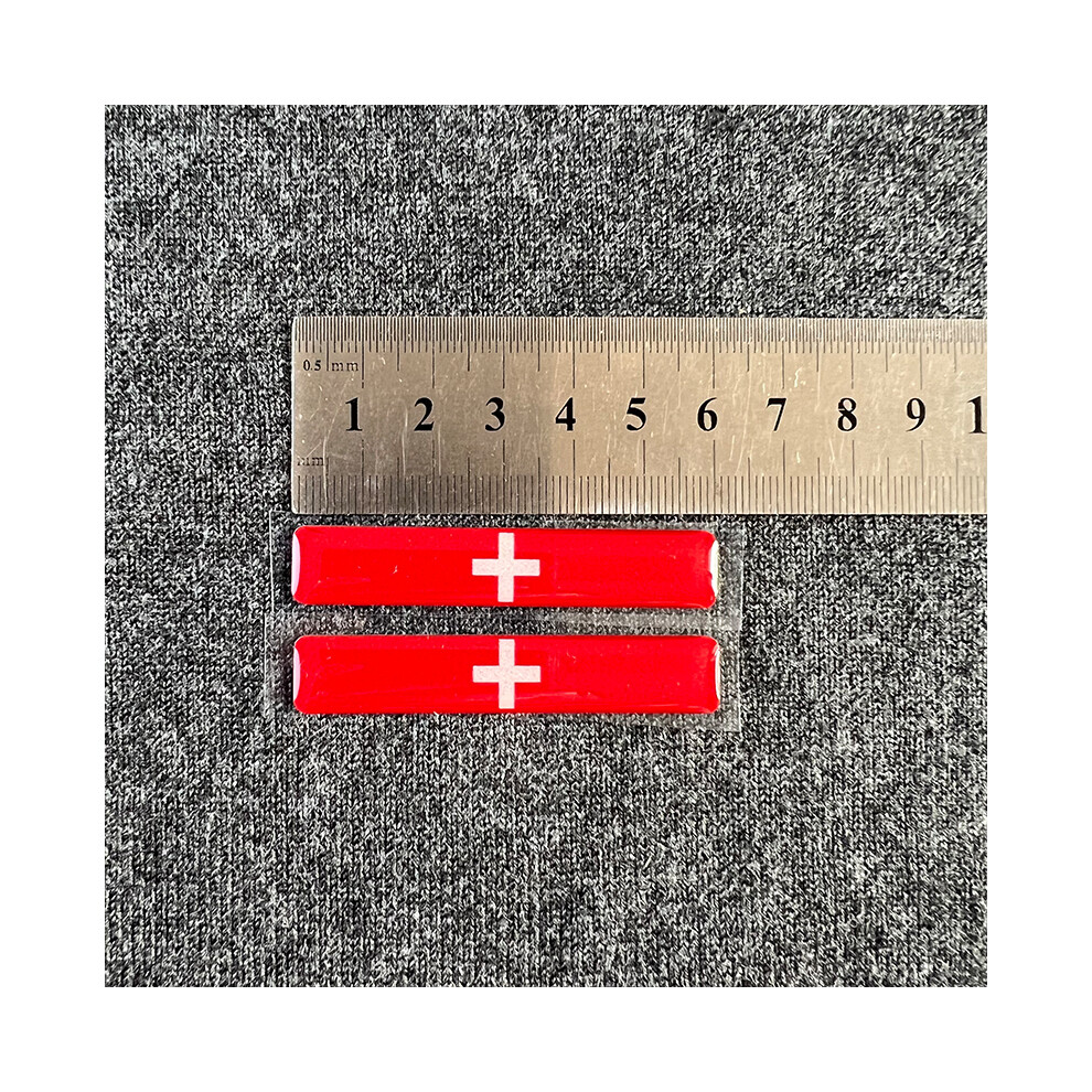 (Switzerland) Global Country Flag Stickers 3D Reflective Decals 6Cm Car Motorcycle Accessories 882619873974