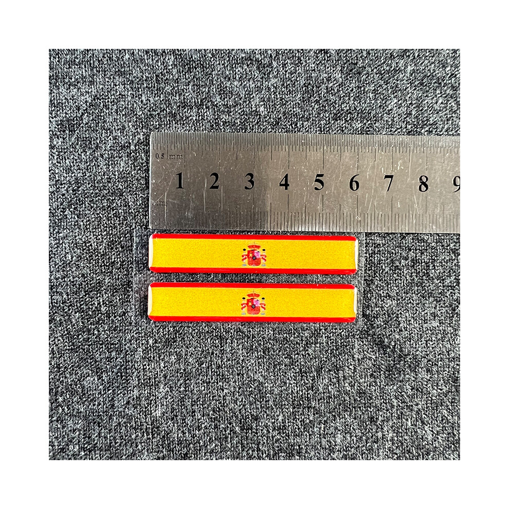(Spain) Global Country Flag Stickers 3D Reflective Decals 6Cm Car Motorcycle Accessories 882619874025