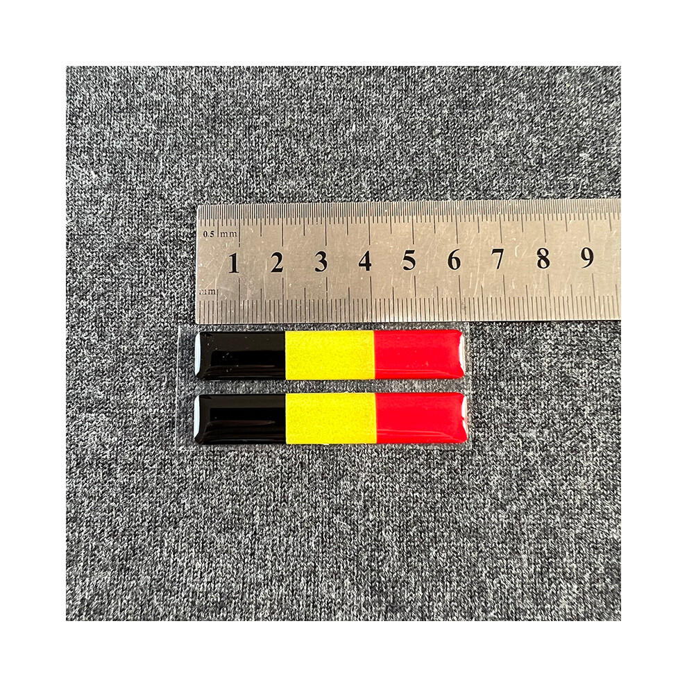 (Belgium) Global Country Flag Stickers 3D Reflective Decals 6Cm Car Motorcycle Accessories 882619874018