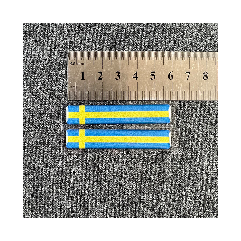 (Sweden) Global Country Flag Stickers 3D Reflective Decals 6Cm Car Motorcycle Accessories 882619874049