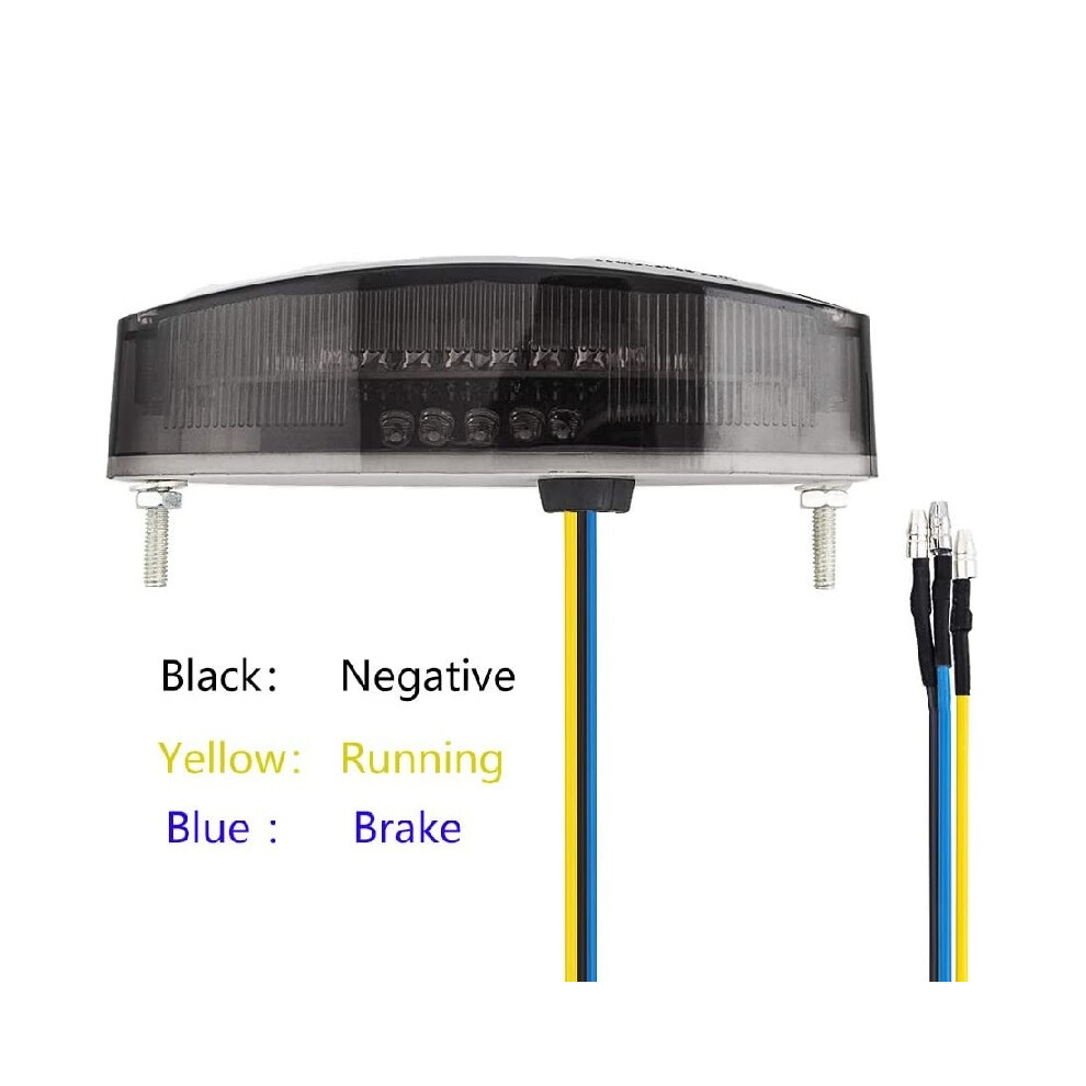 (B) For Motorcycle Led Brake Stop Tail Signal Indicators Motorbike Rear Light 882619879334