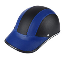 (Blue) Motorcycle Helmet For Women Bike Men's Open Face Half-helmet Adults Equipment