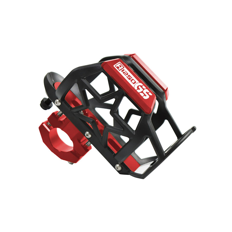 (-R1250gs) For Bmw R1200gs R1250gs Motorbike Beverage Water Bottle Cage Drink Cup Red 882619880927
