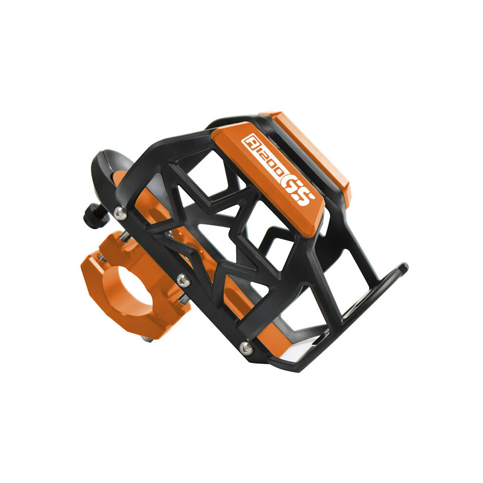 (-R1200gs) For Bmw R1200gs R1250gs Motorbike Beverage Water Bottle Cage Drink Cup Orange 882619880958