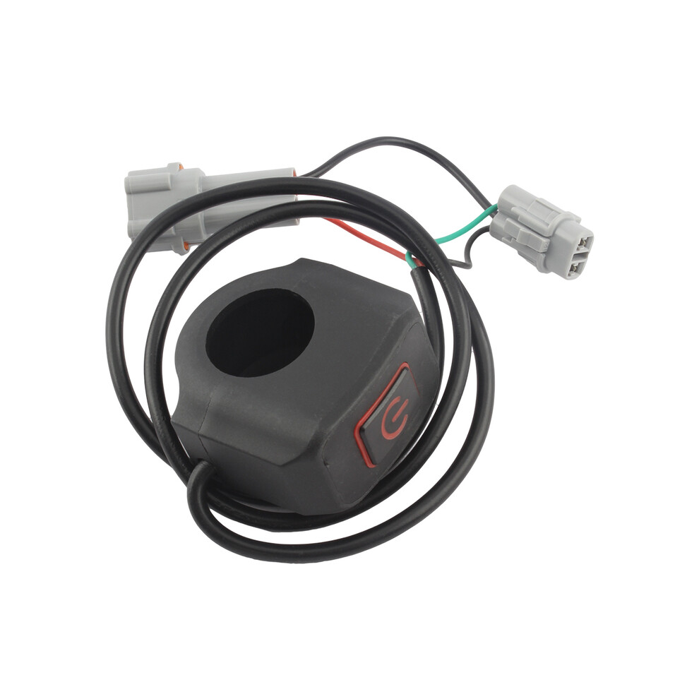 (Red) Motorcycle Headlight Switch Modified Control Handlebar Mount With Led Red 9123213475180