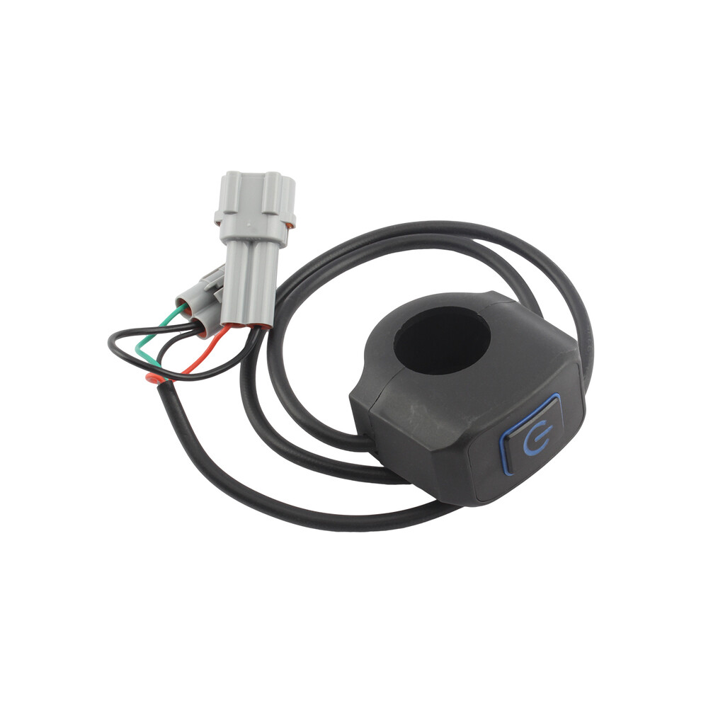 (Blue) Motorcycle Headlight Switch Modified Control Handlebar Mount With Led Blue 9123213475173