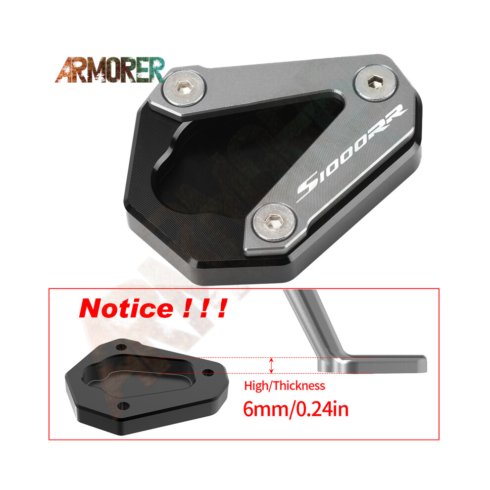 (S1000rr Titanium) S1000r Kickstand Side Stand Enlarge Pad Motorcycle Accessories For Bmw 882619882884