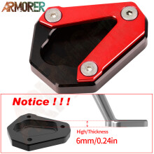 (NO LOGO Red) S1000R Kickstand Side Stand Enlarge Pad Motorcycle Accessories For BMW