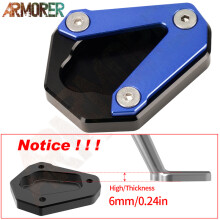 (NO LOGO Blue) S1000R Kickstand Side Stand Enlarge Pad Motorcycle Accessories For BMW