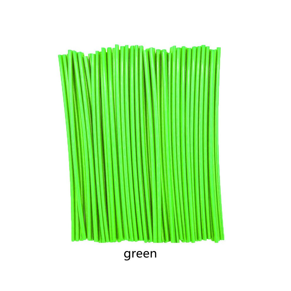 (1 Set 36 Pieces) 72Pcs 24Cm Bike Motorcycle Dirt Decoration Motocross Wheel Spoke Wraps 882619887124