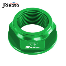 (S1000R Green) For BMW S1000R S1000RR CNC Swing Arm Pivot Shaft Nut Screw Bolt Protection