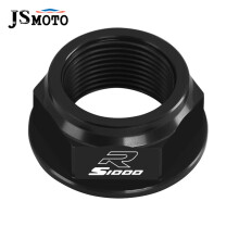(S1000R Black) For BMW S1000R S1000RR CNC Swing Arm Pivot Shaft Nut Screw Bolt Protection