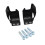 (Black) Motorcycle Front Pair Fork Shoe Protector Cover Guard Kit For Yamaha YZ 1