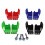 (Black) Motorcycle Front Pair Fork Shoe Protector Cover Guard Kit For Yamaha YZ 2