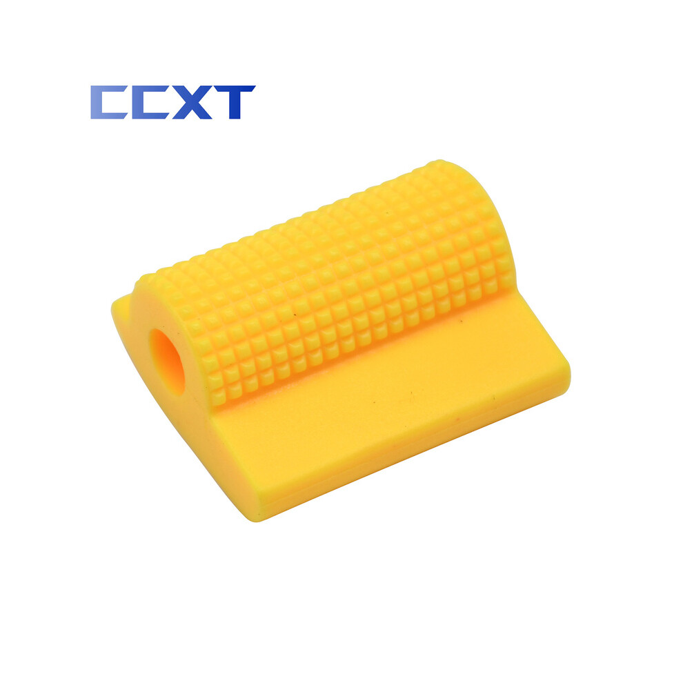 (Yellow) Motorcycle Universal Parts Shift Gear Lever Pedal Rubber Cover Toe Gel Yellow 882619892340
