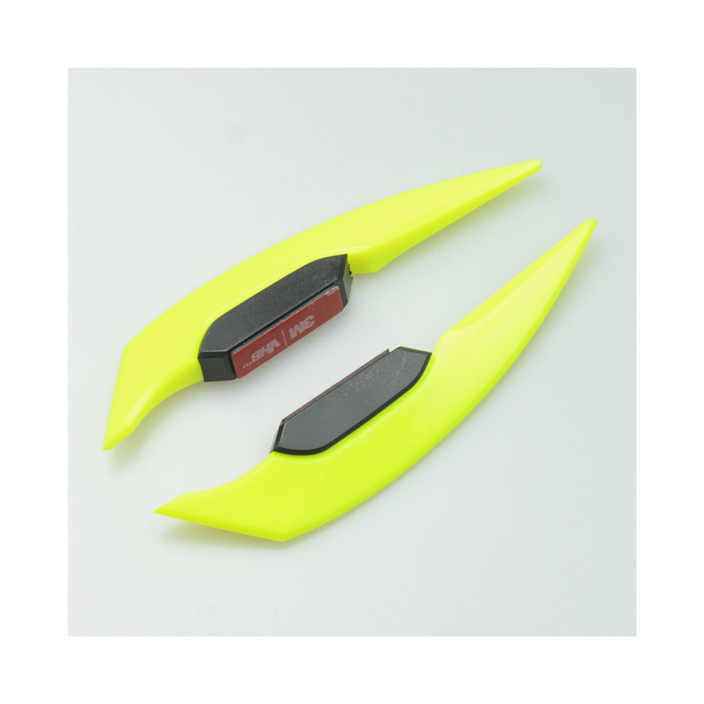 (Yellow) Motorcycle Winglets Fairing Side Spoiler Wind Wing Stickers For Pcx125 Yellow 882619896225