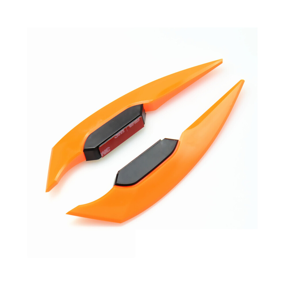 (Orange) Motorcycle Winglets Fairing Side Spoiler Wind Wing Stickers For Pcx125 Orange 882619896249
