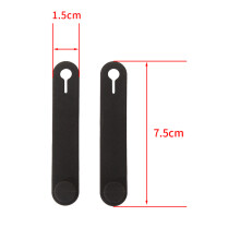 (2PCS 75MM) Universal Fixing Tension Strap Tie Up Silicone Bandage Motorcycle Accessories