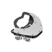 (BOTTOM KIT SILVER) Universal Cruise Control Motorcycle Throttle Lock Assist Handlebar For