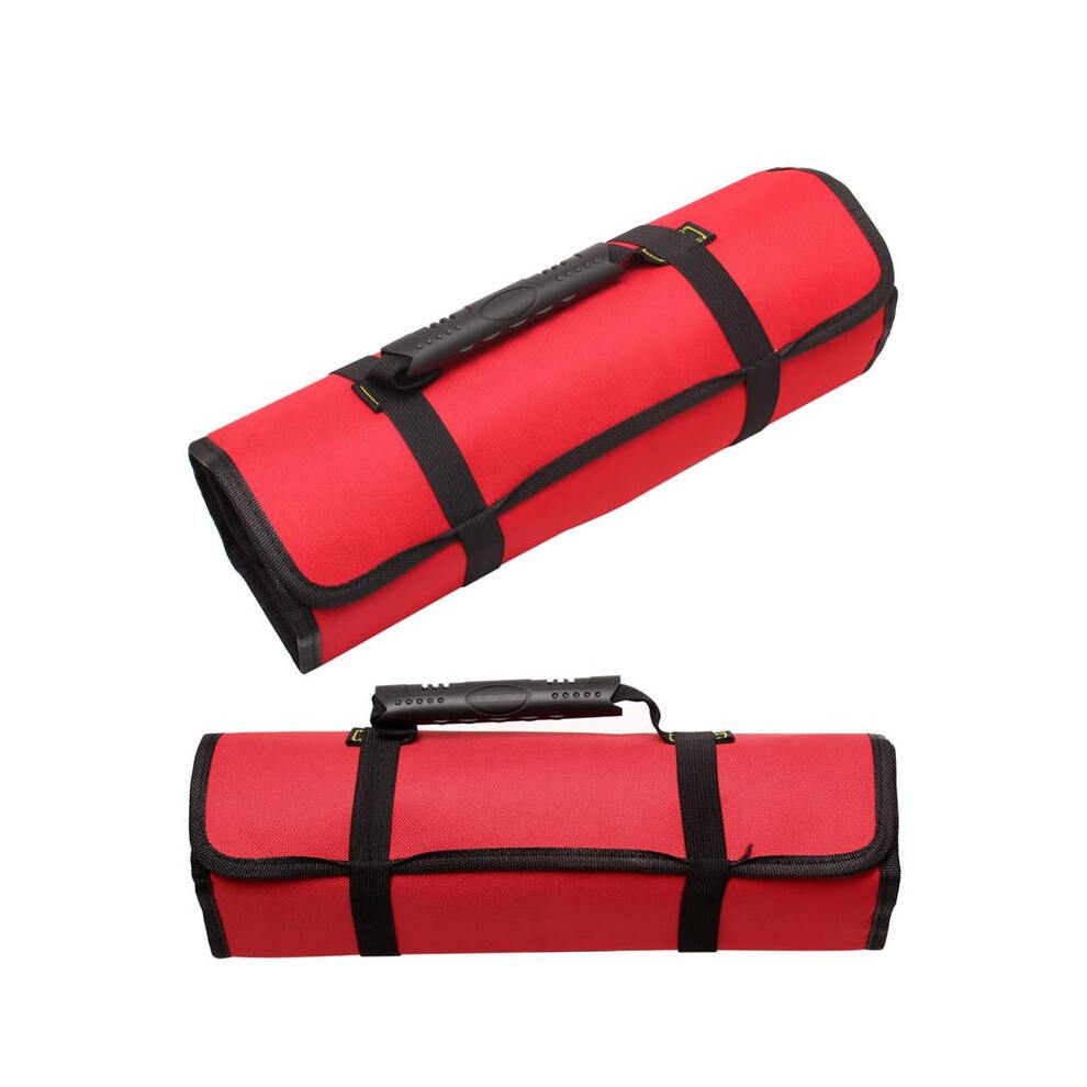 (Red) New Universal Motorcycle Tools Bag Multifunction Oxford Pocket Toolkit 882619907488