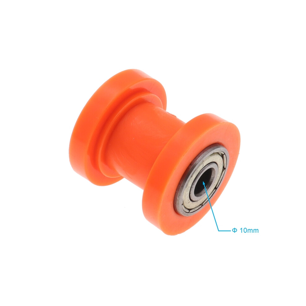 ( 10Mm) New 10Mm/8Mm Concave Chain Roller Pulley Tensioner Wheel Guide For Motorized Orange 9123213435399