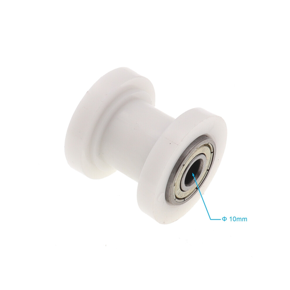 ( 10Mm) New 10Mm/8Mm Concave Chain Roller Pulley Tensioner Wheel Guide For Motorized White 9123213435313
