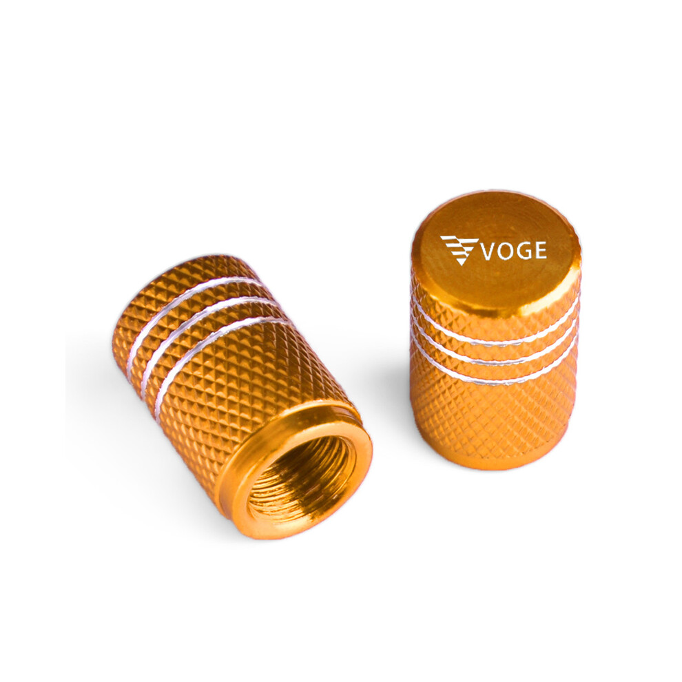 (Gold) Wheel Valve Cap Aluminum Tire Valve Cover For Voge Valico 525 Dsx 300 Gold 882619908249