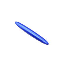 (Short Blue) CNC Aluminum Motorcycle Tank Scuff Trim Strip Side Guard Decoration for