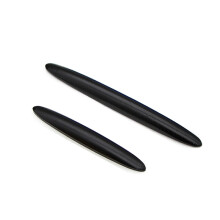 (A Set Black) CNC Aluminum Motorcycle Tank Scuff Trim Strip Side Guard Decoration for