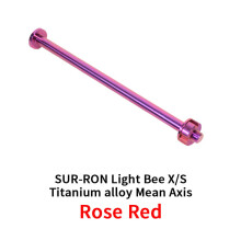 (Rose Red) For Surron Light Bee X Titanium alloy Mean Axis Motorcycles Dirtbike Off-Road