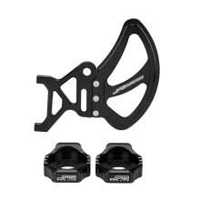 (Black) Rear Brake Disc Guard Cover Chain Adjuster Axle Block For Surron Light