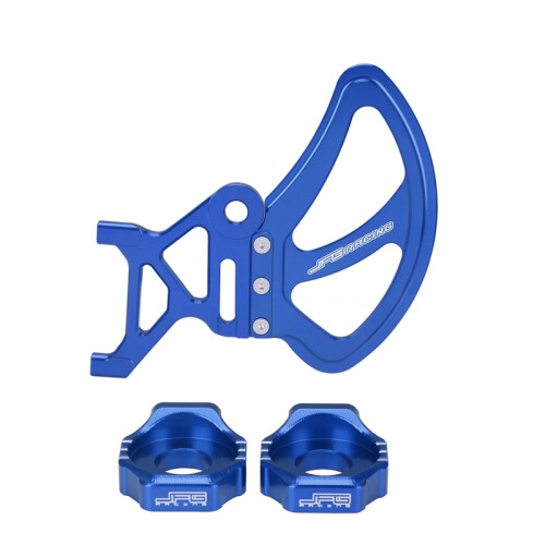 (Blue) Rear Brake Disc Guard Cover Chain Adjuster Axle Block For Surron Light