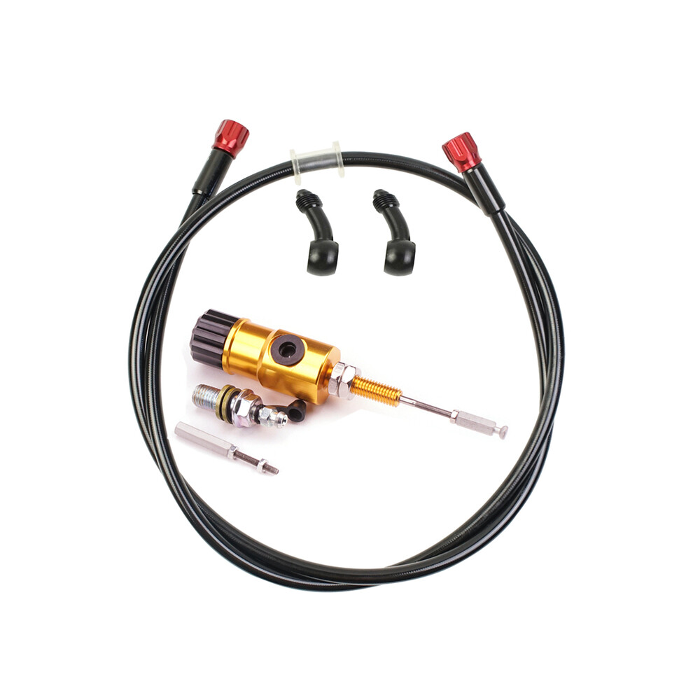 (With Hose ) 7/8" 22Mm Motorcycle Cnc Hydraulic Clutch Kit Lever Master Cylinder 125 Gold 9123213454123