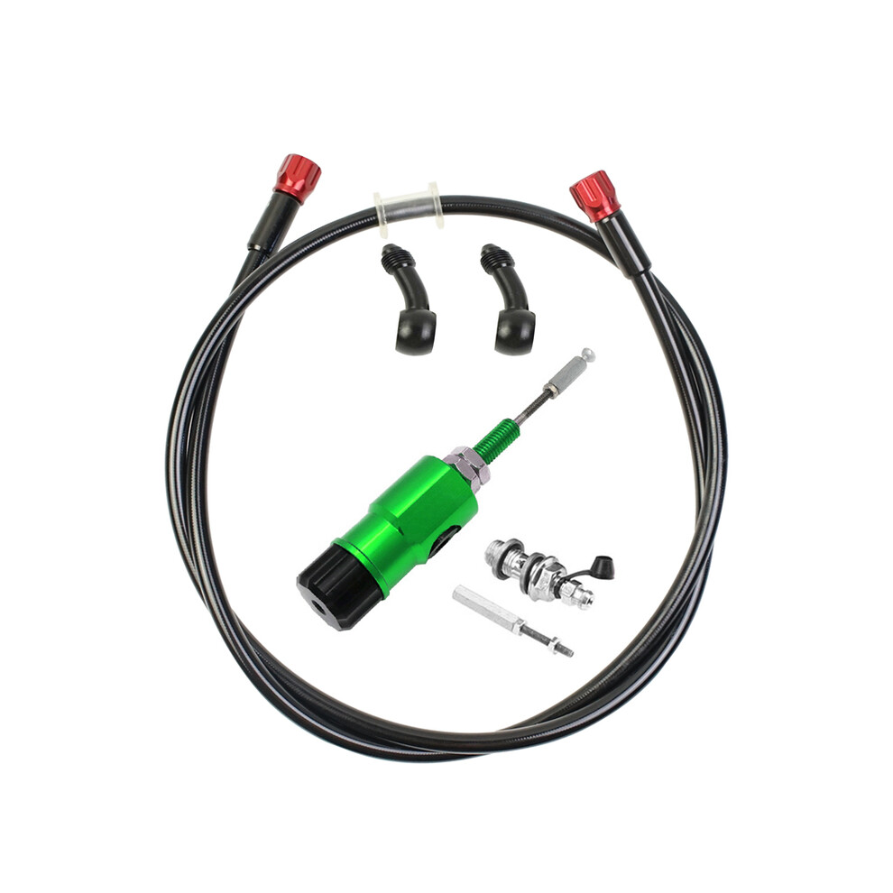 (With Hose ) 7/8" 22Mm Motorcycle Cnc Hydraulic Clutch Kit Lever Master Cylinder 125 Green 9123213454154