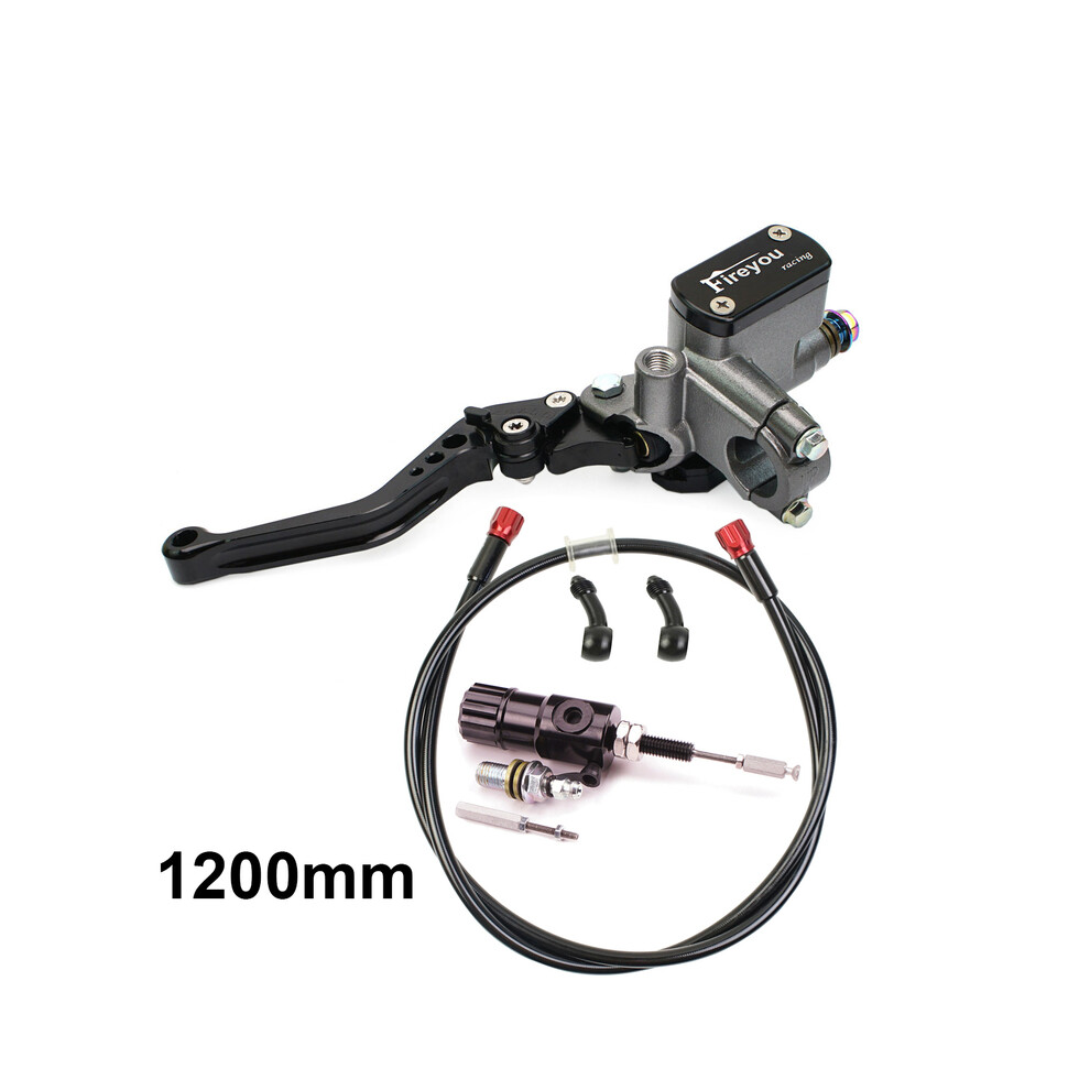 (Black) 7/8" 22Mm Motorcycle Cnc Hydraulic Clutch Kit Lever Master Cylinder 125 Black 9123213454215