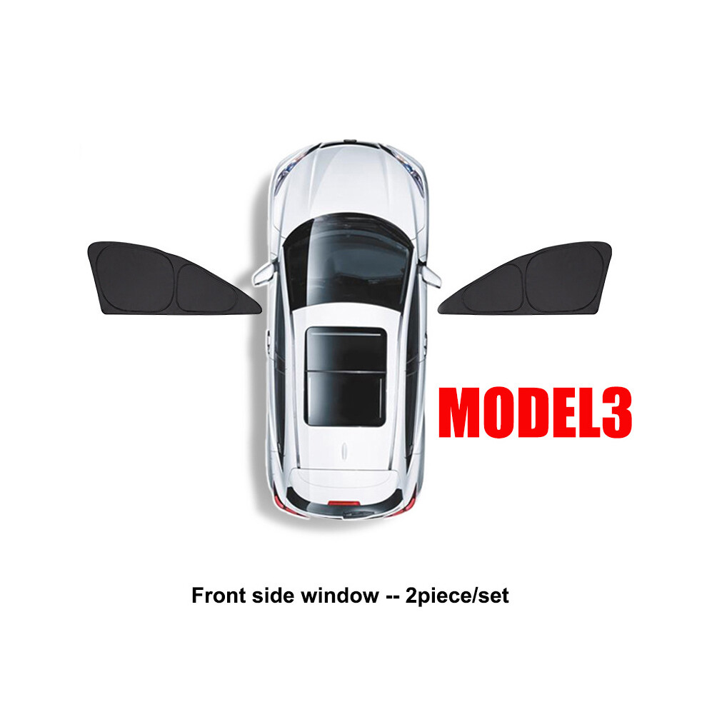 (M3 Front Side Vehicle Window Parts Window) Privacy Sunshade For Tesla Model 3 Y S X 2023 Car Side Vehicle Window 8058963211782