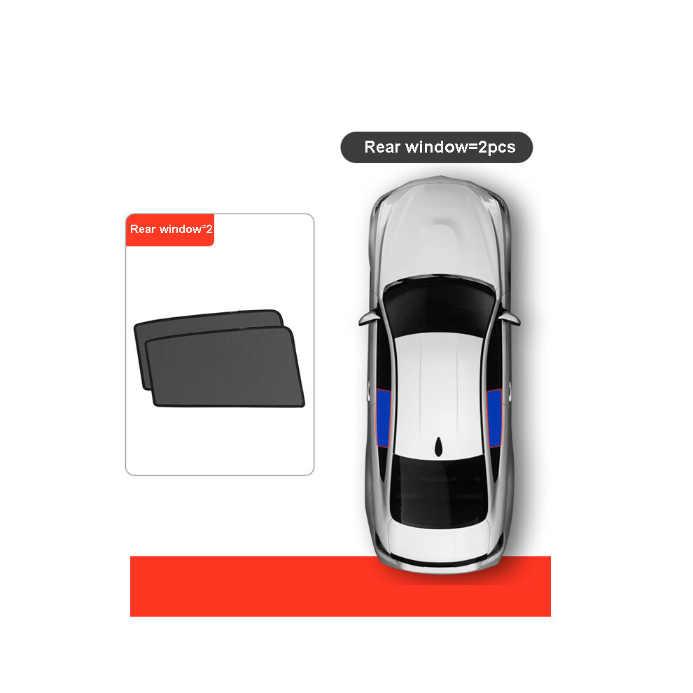 (Rear Vehicle Window Parts Window 2Pcs) For Mazda 3 Axela Hatchback 2014 2015 2016 2017 2018 Car Sunshade Visor 8058963216510