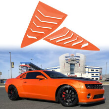 (Orange) Side Vehicle Window Parts Window Scoop Louvers ABS Vehicle Window Parts