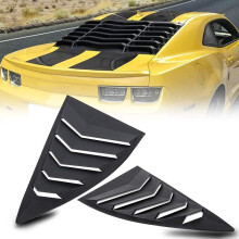 (Black) Side Vehicle Window Parts Window Scoop Louvers ABS Vehicle Window Parts