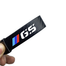 High-Grade Carbon Leather Motorcycle Keychain Chain Key Rings for For