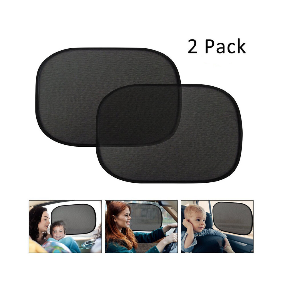 Maxpower Car Vehicle Window Parts Window Shade 2 Pack 44X36cm Cling Sunshade For