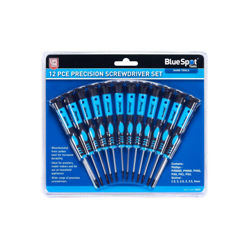 BlueSpot Blue Spot Tools - 12 PCE Precision Screwdriver Set