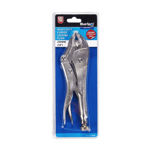 BlueSpot Blue Spot Tools - 250mm (10") Heavy Duty Curved Locking Plier